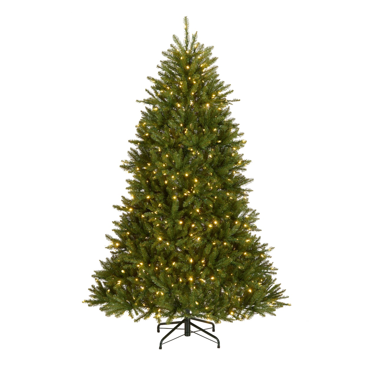 7ft. Pre-Lit Dunhill® PowerConnect™ Fir Artificial Christmas Tree, Dual Color® LED Lights